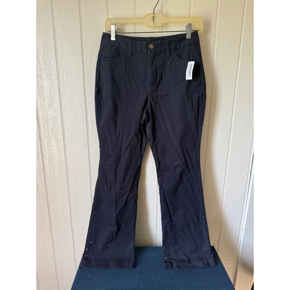 Old Navy Womens Navy Blue High-Rise Boot-Cut Stretch Pants Size 2 Petite NWT